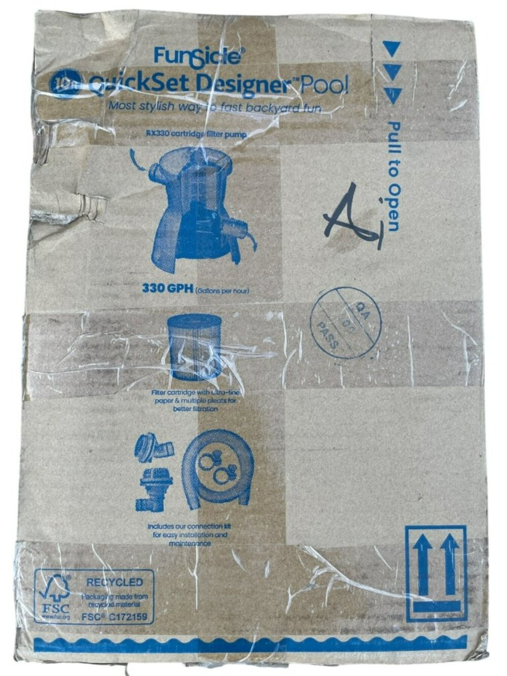 Funsicle 10ft QuickSet Designer Pool W/RX330 Filter Pump 1052 Gal 30'' Tall NEW - Picture 4 of 4